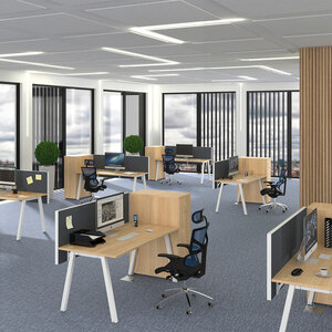UNI A Office desks - oak