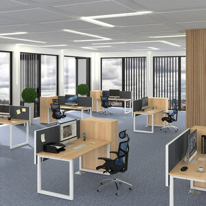 UNI O Office desks - oak