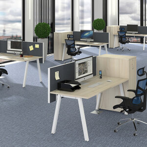 UNI A Office desks - acacia