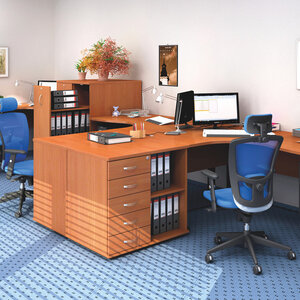CROSS Office desks - cherry